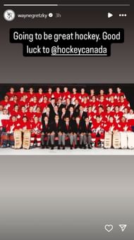 Wayne Gretzky's Instagram story- (Credit:@waynegretzky/IG)